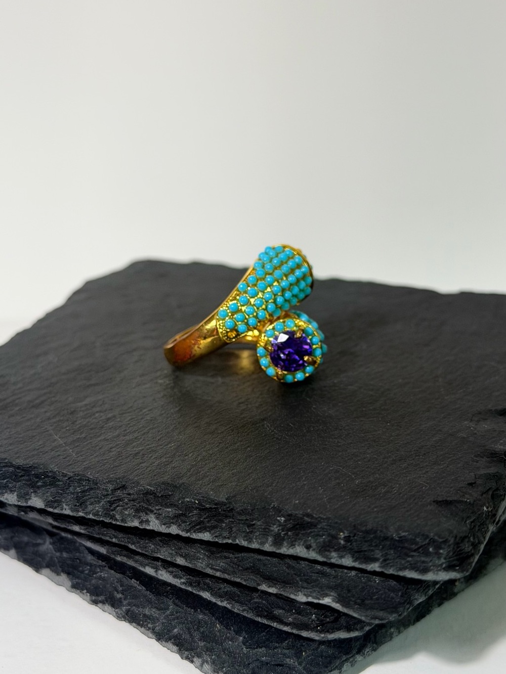 🍒3/$30 New Victorian Revival Statement Bypass Ring